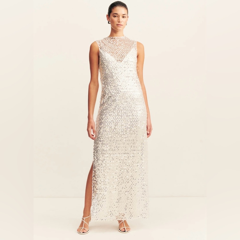 Shona Joy Asteri High Neck Sleeveless Maxi Dress
